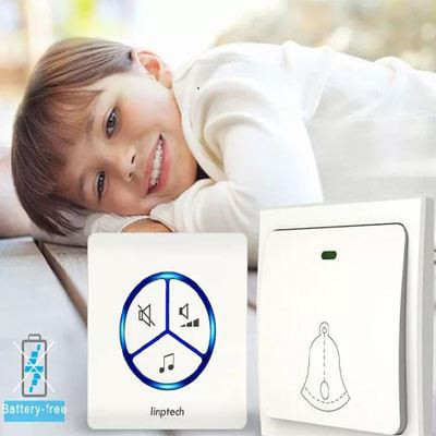 بی سیم Doorbell اتحادیه اروپا پلاگین با ضد آب خود شده سوئیچ Doorbell